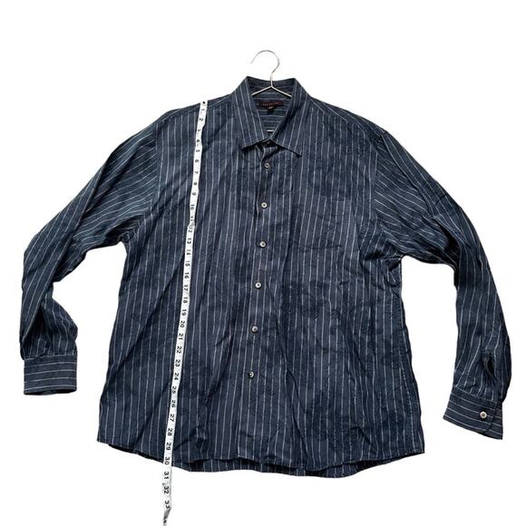 Saltaire Button Down Shirt Collared Pocketed linen tencel blend size XL - Picture 4 of 7